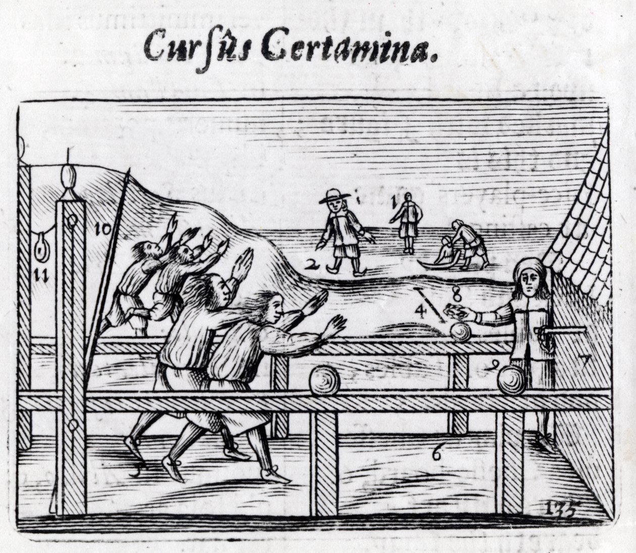 Pojkvävlingar från Orbis Sensualium Pictus, 1658 av John Amos Comenius