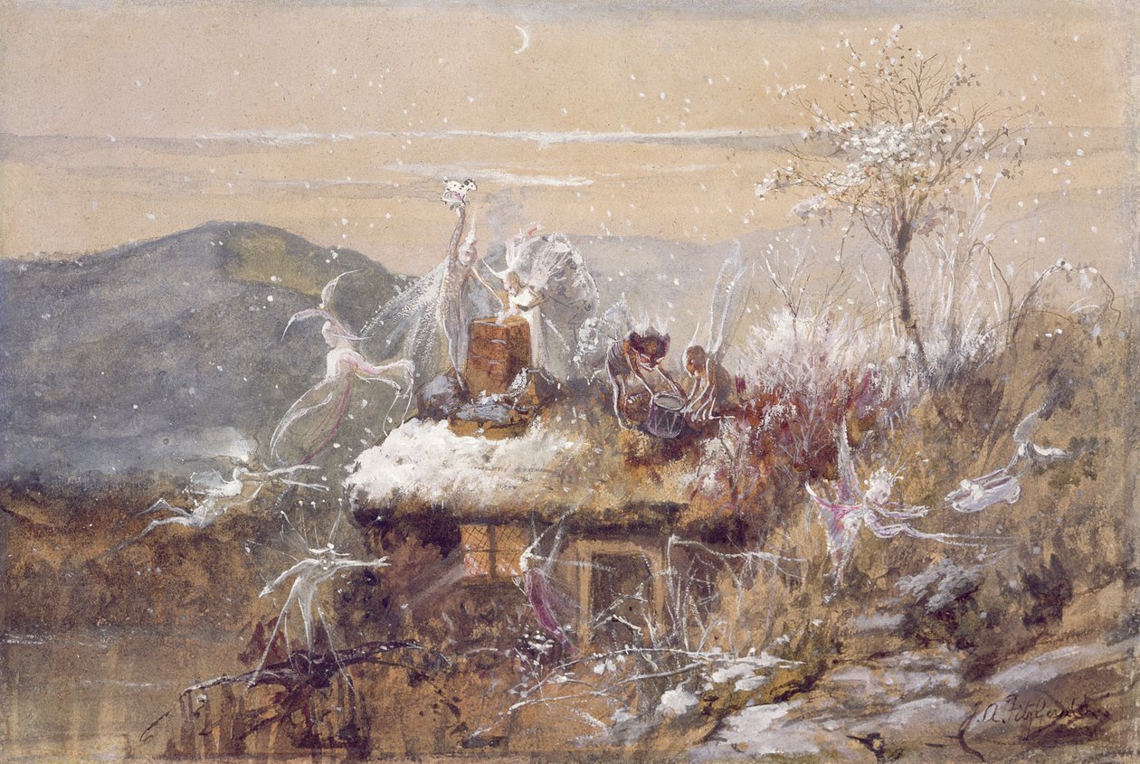 julafton av John Anster Fitzgerald