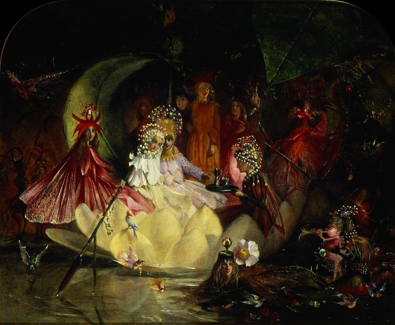 Äktenskapet mellan Oberon och Titania av John Anster Fitzgerald