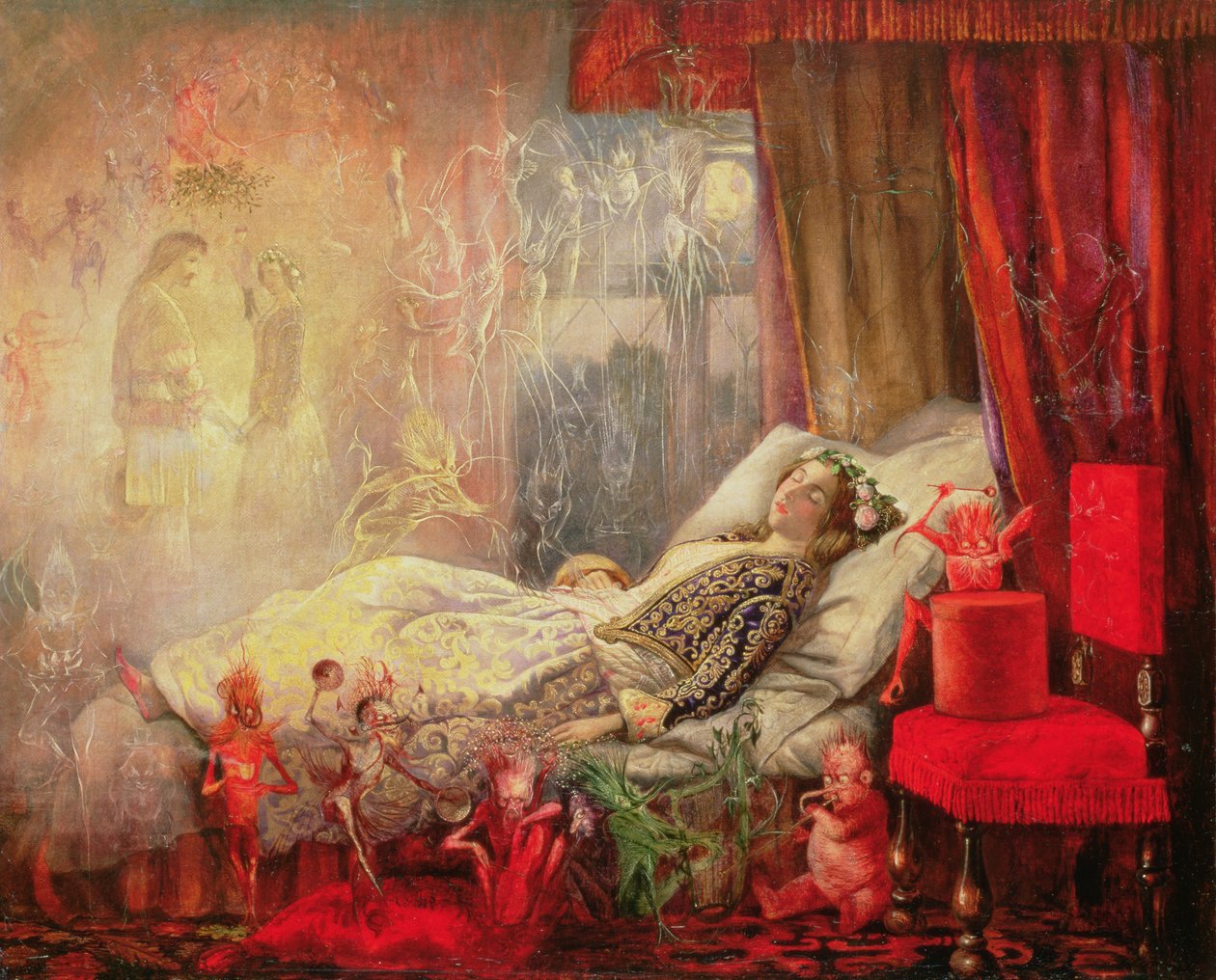 The Stuff that Dreams are made Of, 1858 (se även 91898) av John Anster Fitzgerald