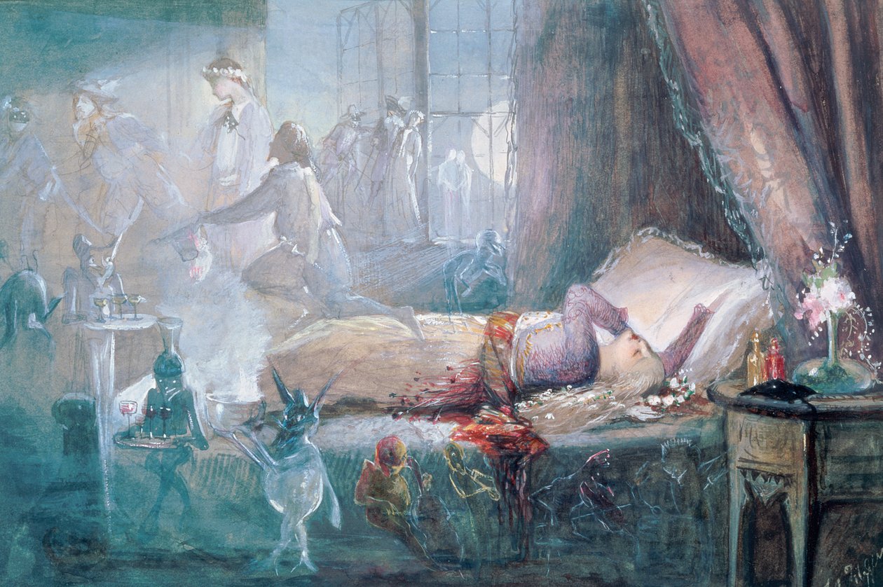 Det som drömmar är gjorda av (se även 109712) av John Anster Fitzgerald