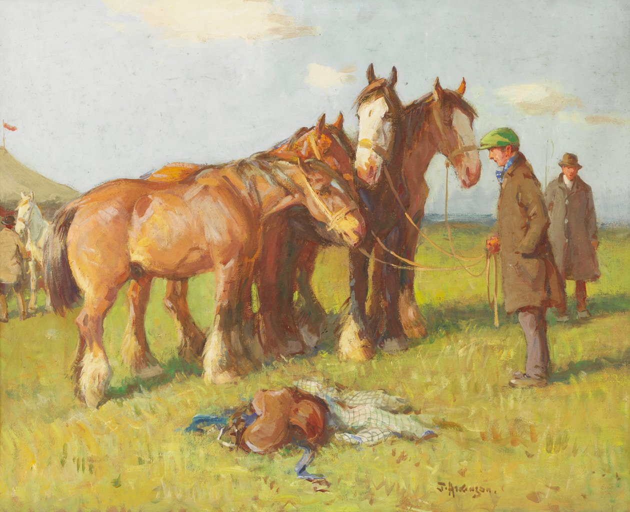 Cowhill Fair, ca 1900-1919 av John Atkinson