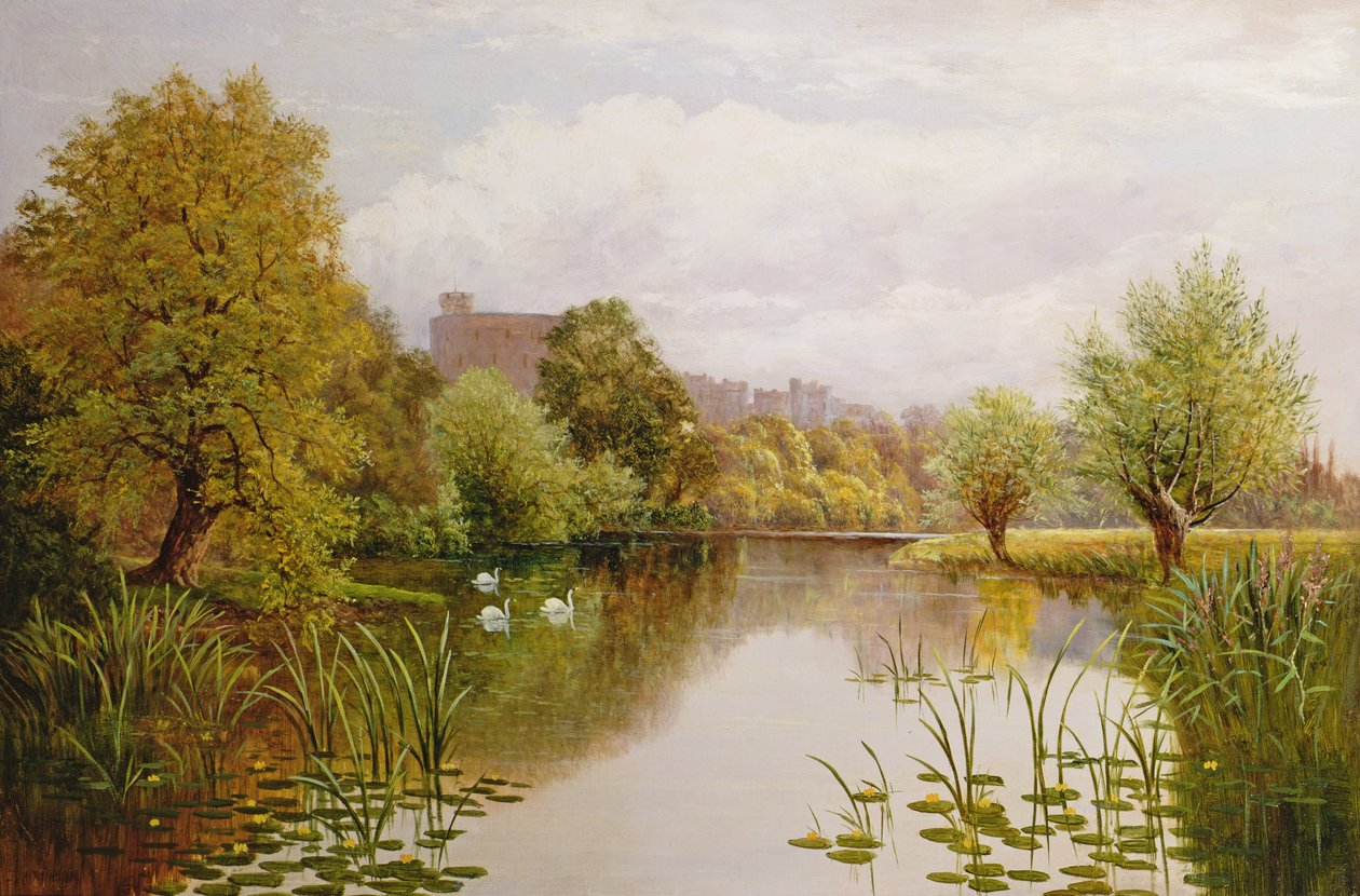 Utsikt över Windsor från Themsen av John Atkinson