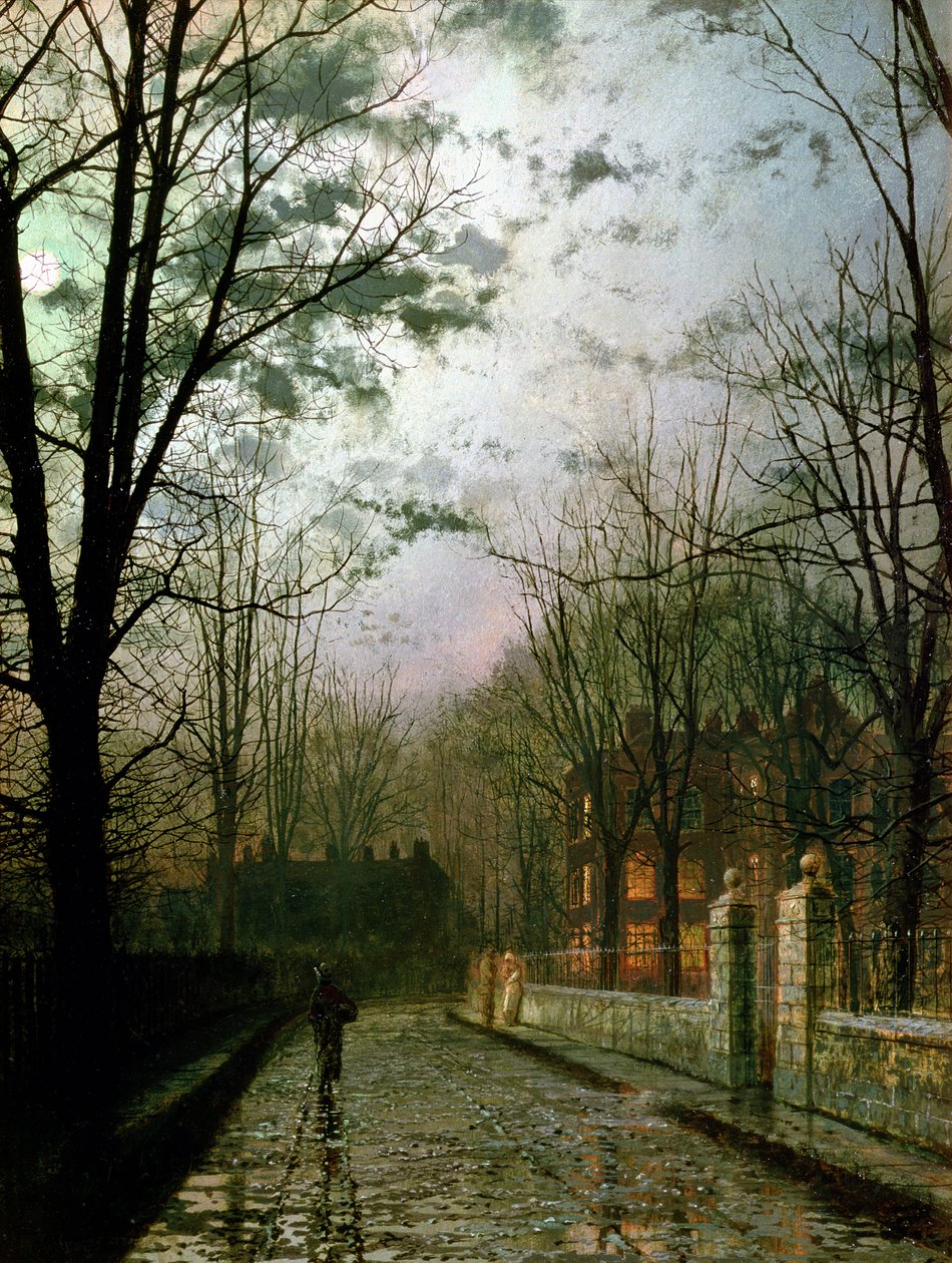 Efter duschen av John Atkinson Grimshaw
