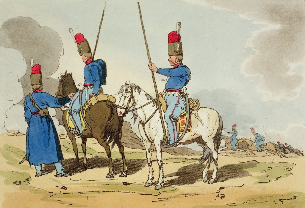 Kosacker, 1803 av John Augustus Atkinson