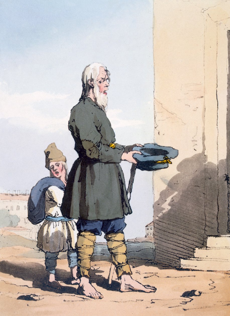 Finland Beggar av John Augustus Atkinson