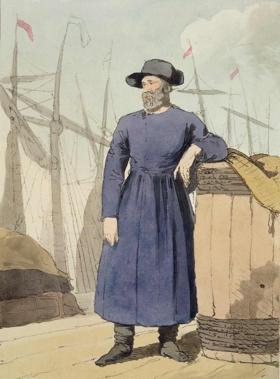 Rysk köpman, etsat av konstnären, publicerad 1804 (se även 169212) av John Augustus Atkinson