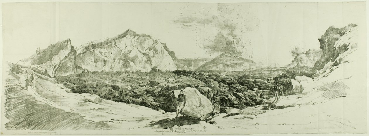 Vesuvius krater av John Auldjo