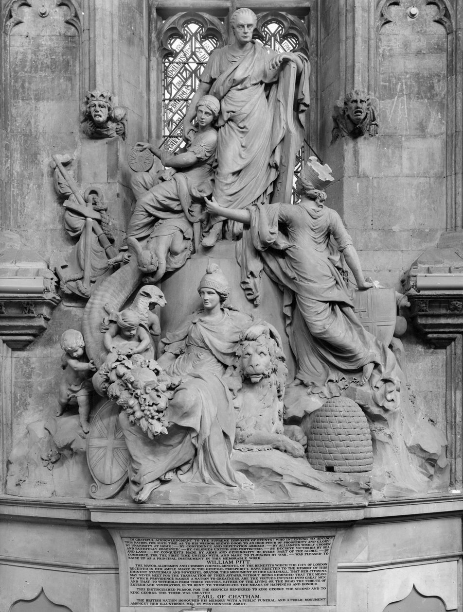 Monument över William Pitt den äldre, 1782 (marmor) av John Bacon