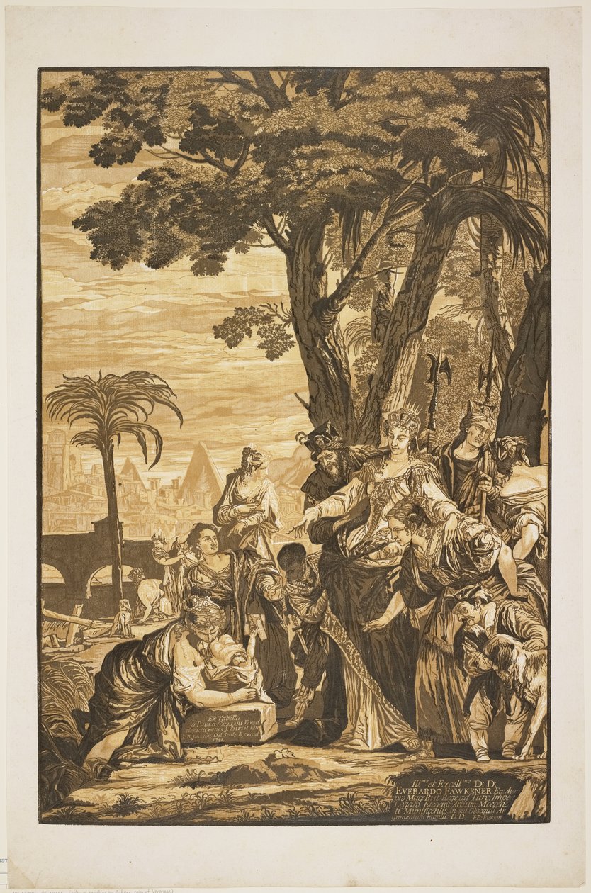 Hitta Moses, 1741 av John Baptist Jackson