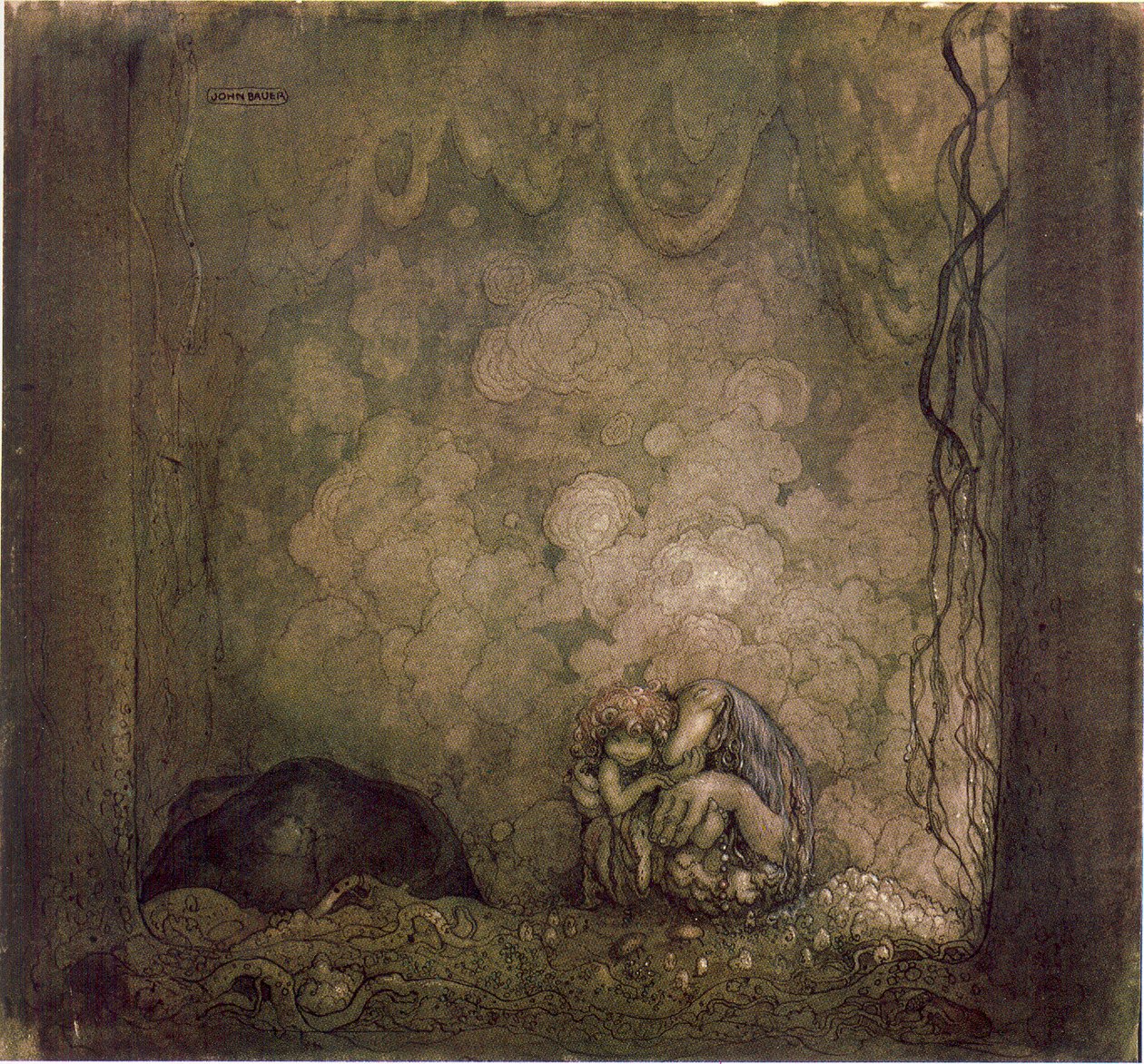 Mother love av John Bauer