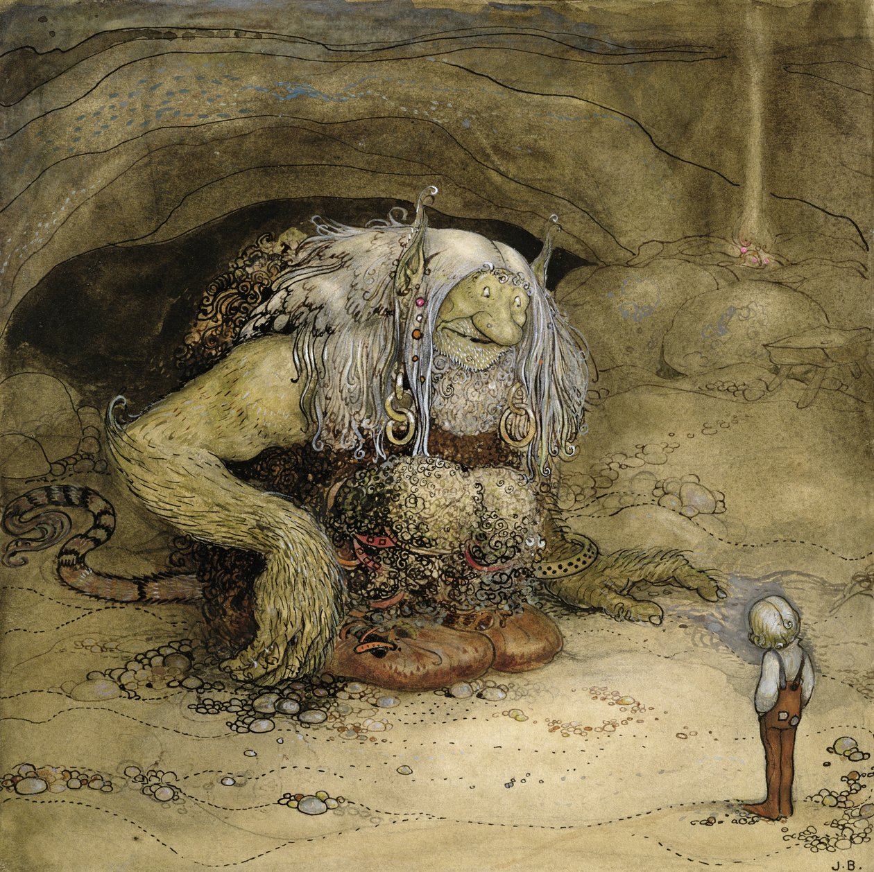 Trollet och pojken av John Bauer