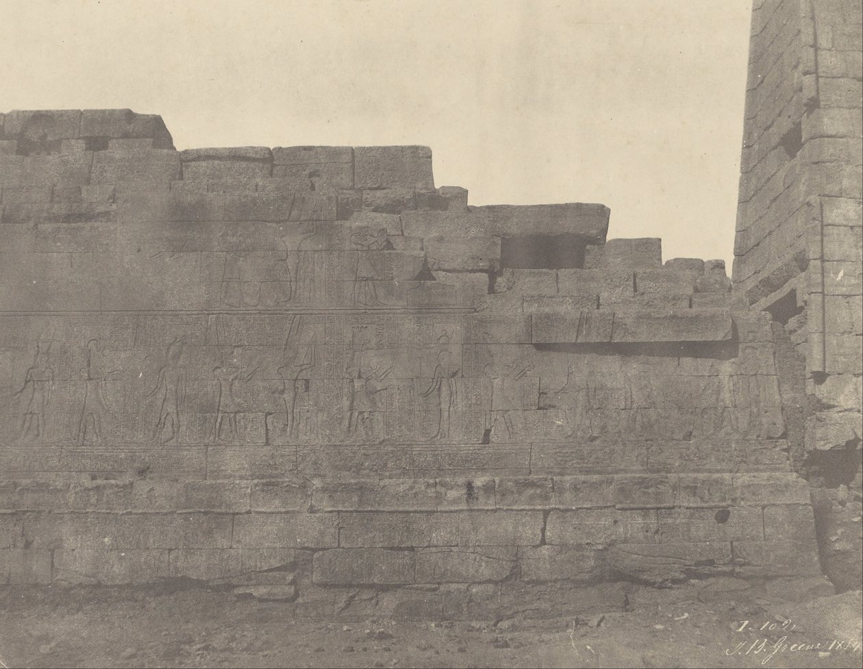 (Karnac, Temple au Sud de la Salle Hypostyle, Mur du Sud (Face Extérieure)) av John Beasly Greene