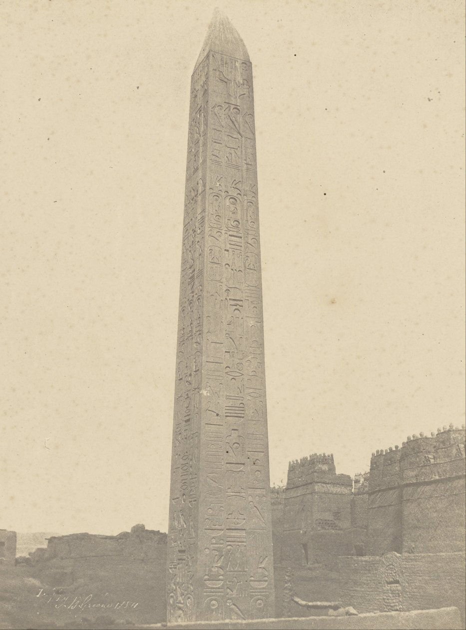 Luxor, Obelisken, östra och södra sidan av John Beasly Greene