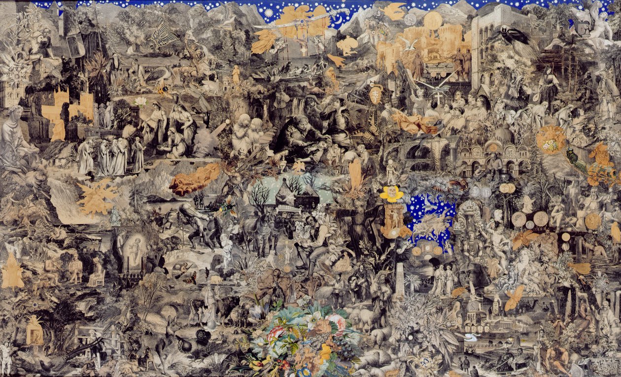 Victorian Collage, 1865 (collage av gravyrer och foton) av John Bingley Garland