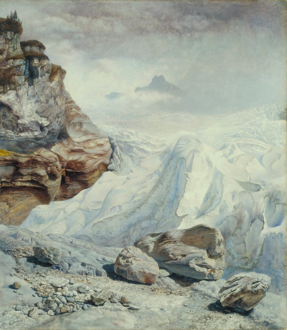 Glacier of Rosenlaui av John Brett