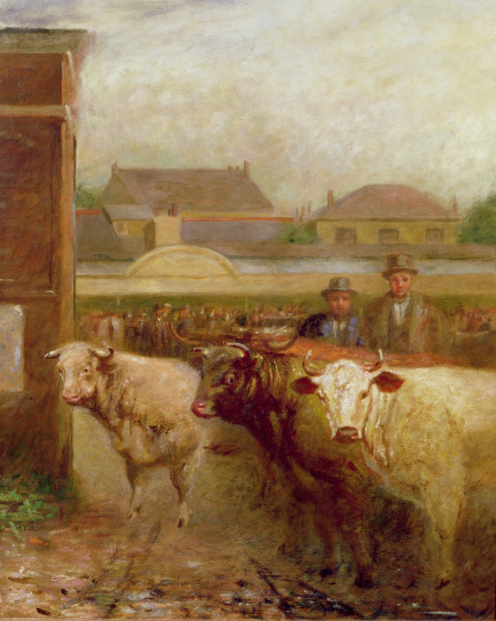 Drover Road, Croydon, marknadsdagen, 1903 av John Burell Read