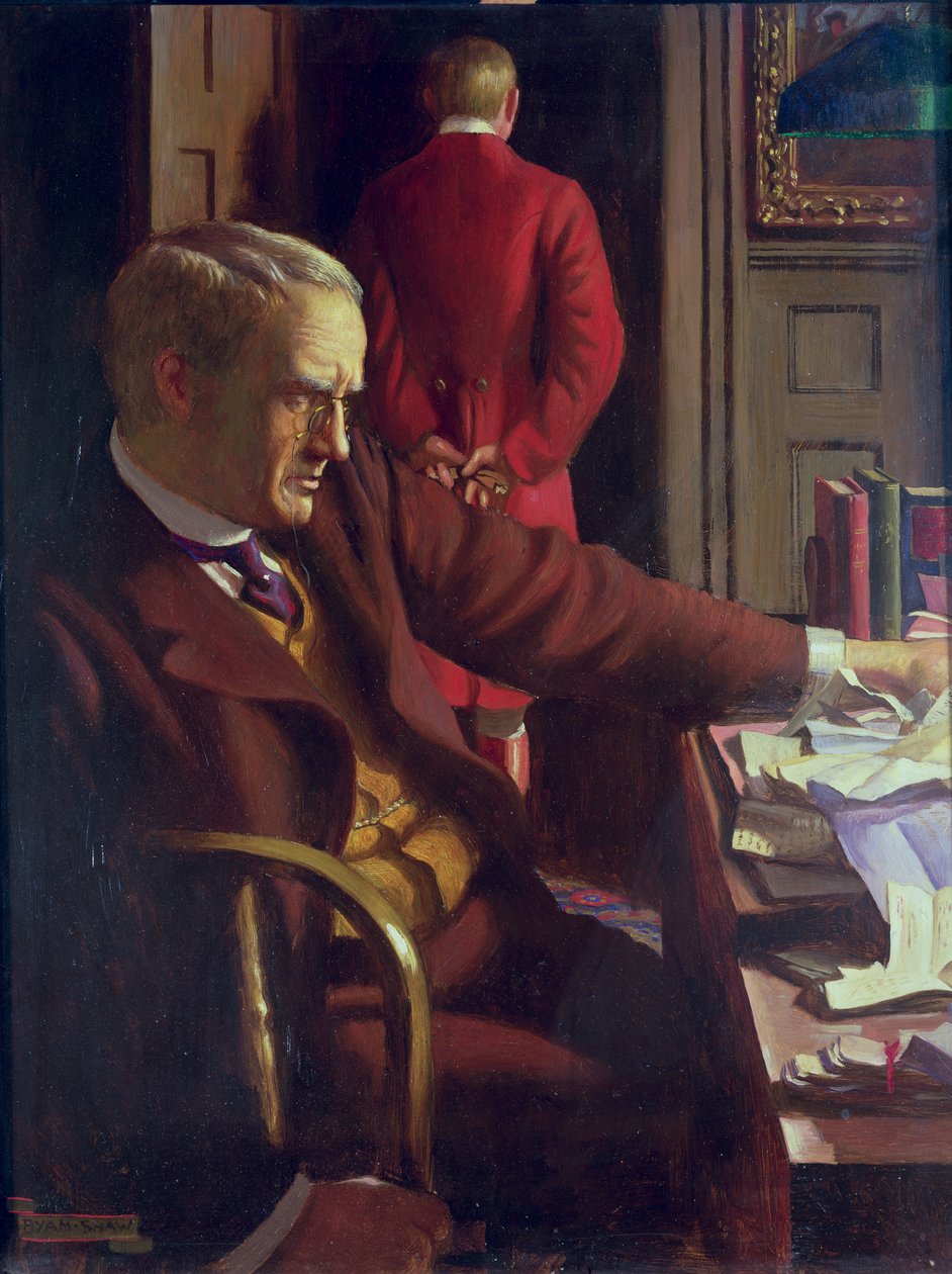 Och han födde en son, och det fanns ingenting i hans hand (Predikaren V:14) av John Byam Liston Shaw