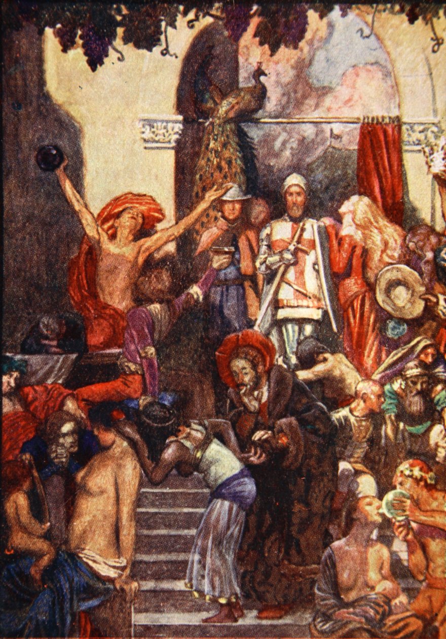 I staden fanns en mässa, kallad Vanity Fair, illustration från 