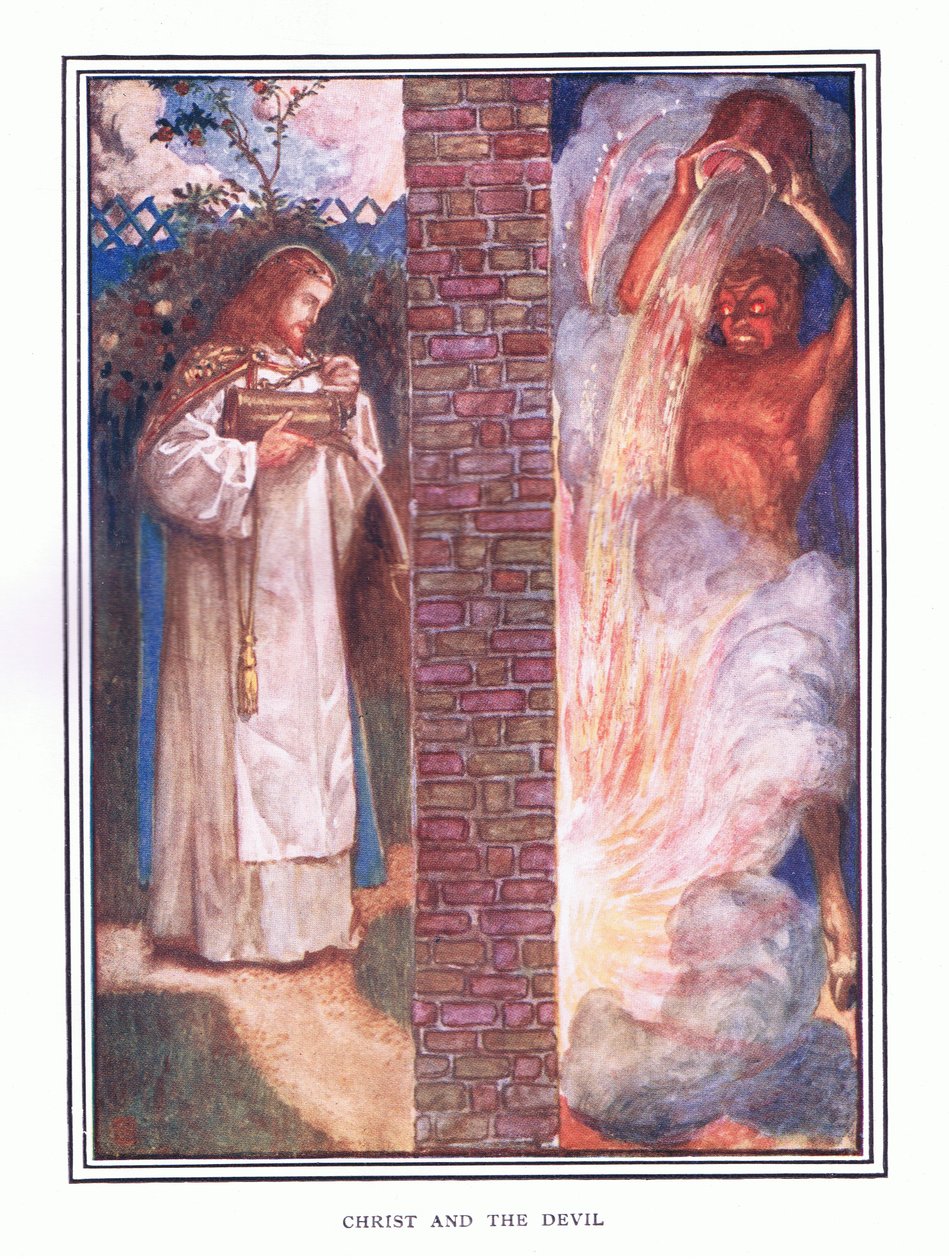 Kristus och djävulen av John Byam Liston Shaw