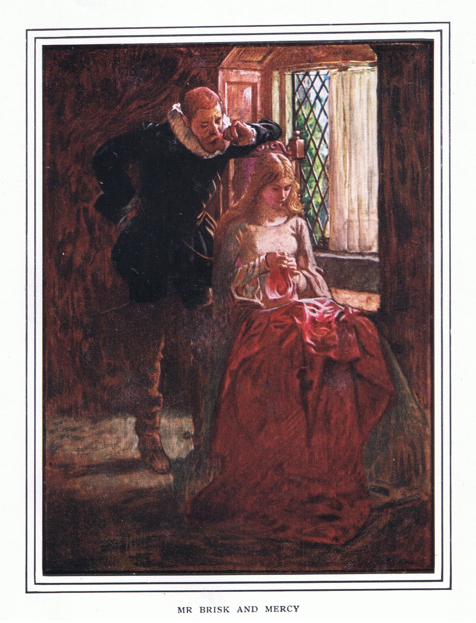 Mr Brisk och Mercy av John Byam Liston Shaw