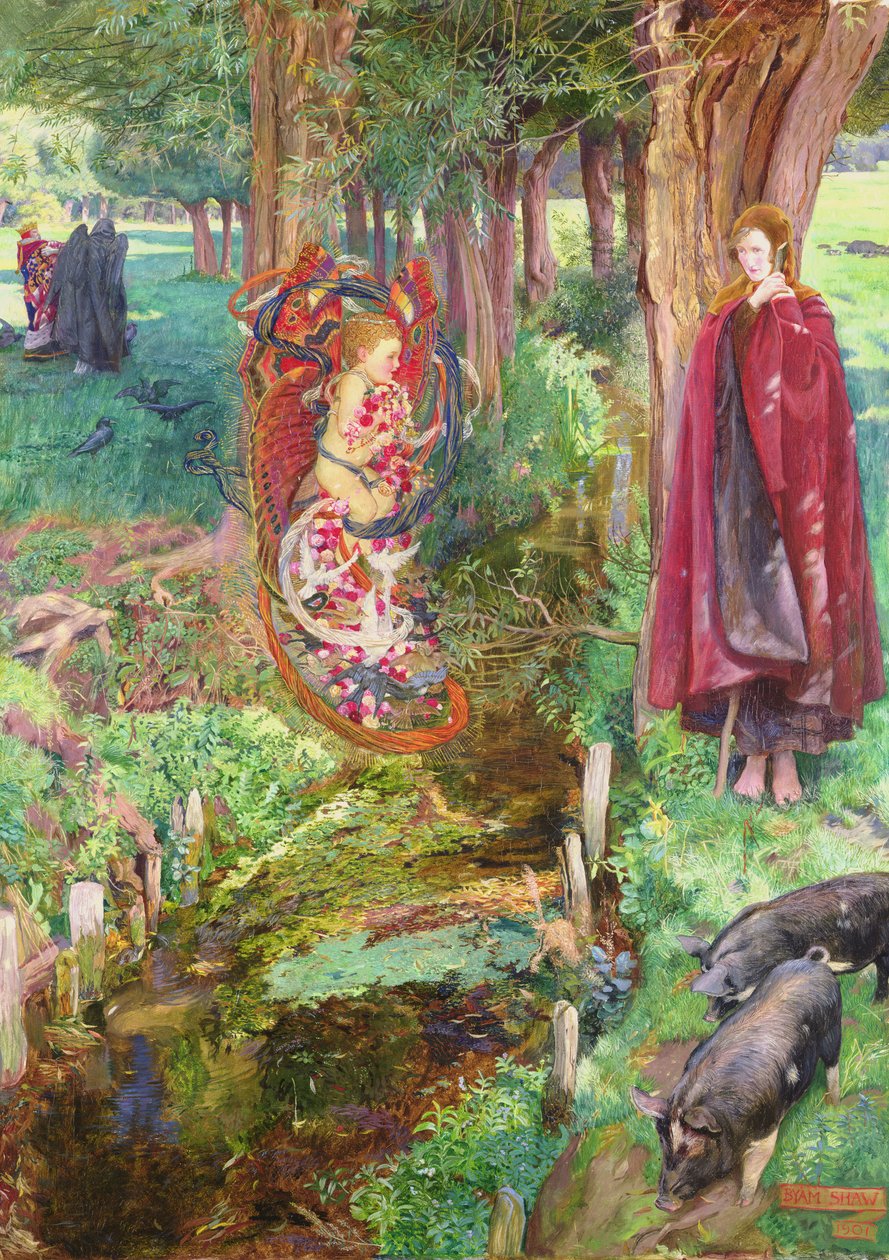Tiden och slumpen drabbar alla på samma sätt, 1901 av John Byam Liston Shaw