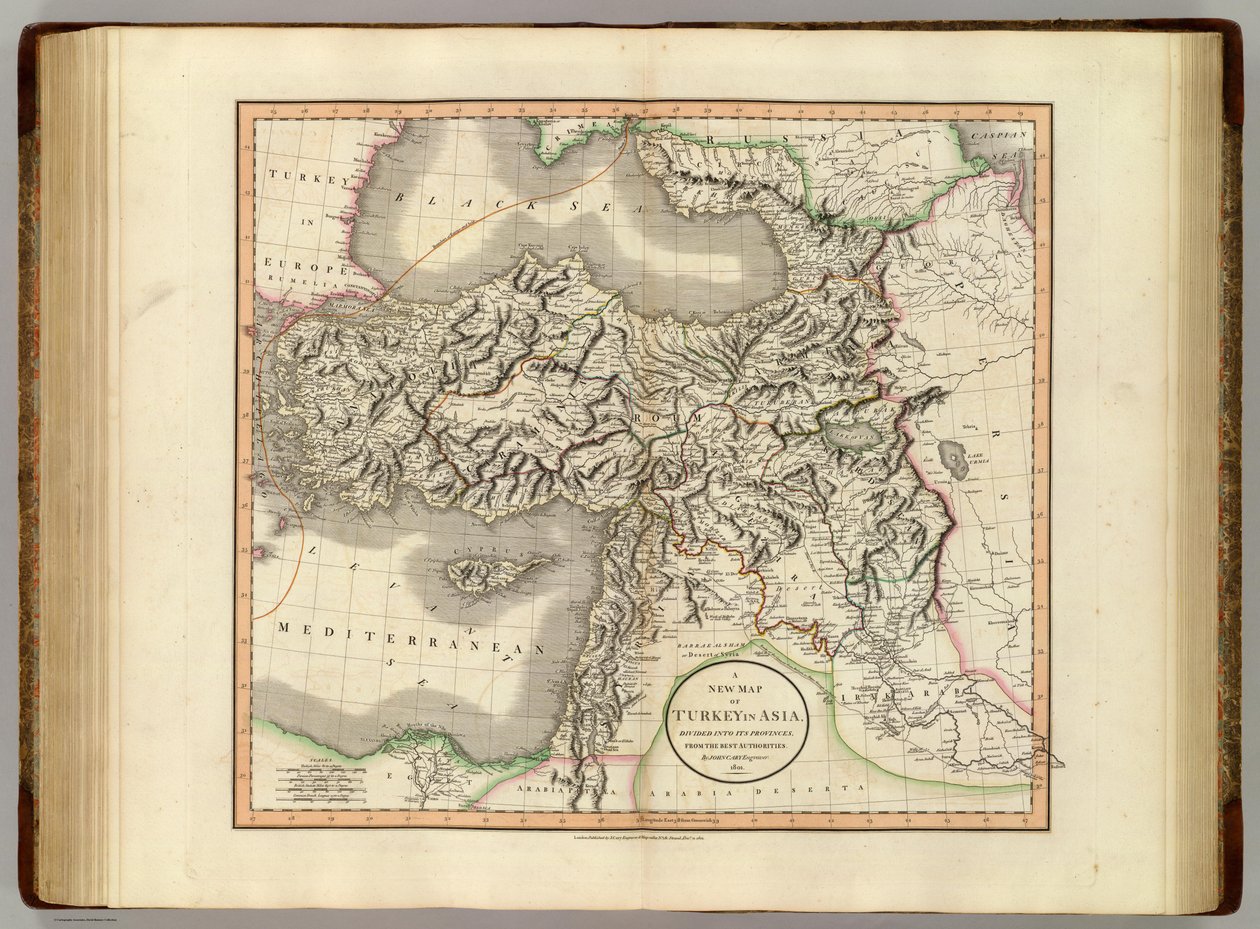 A new map of Turkey in Asia av John Cary