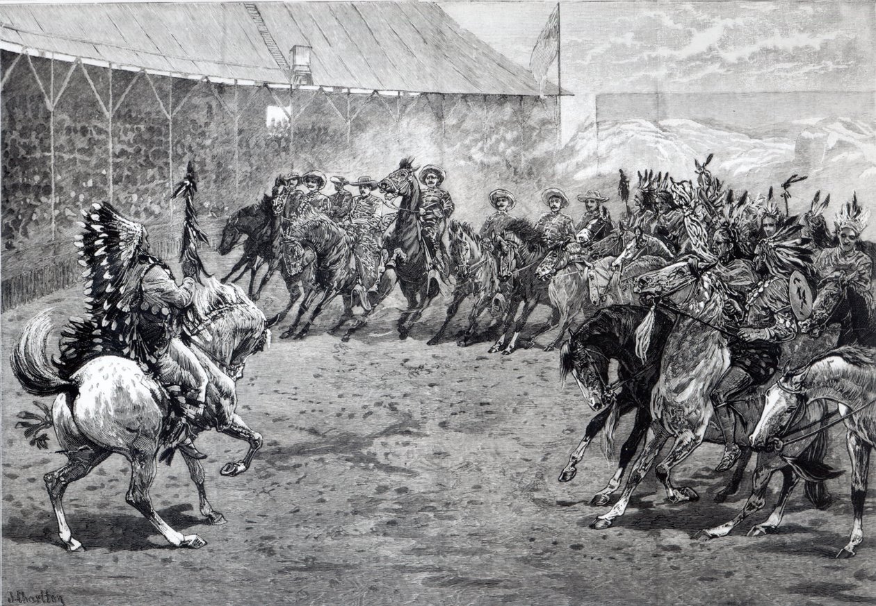 The Wild West Show i West Brompton, 1887 av John Charlton