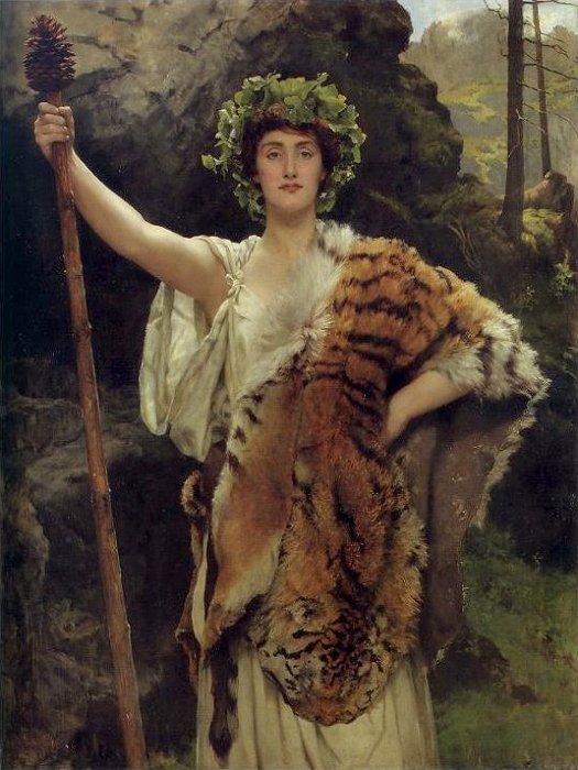  The priestess of BacchusnFrancais : La pretresse de Bacchusn av John Collier
