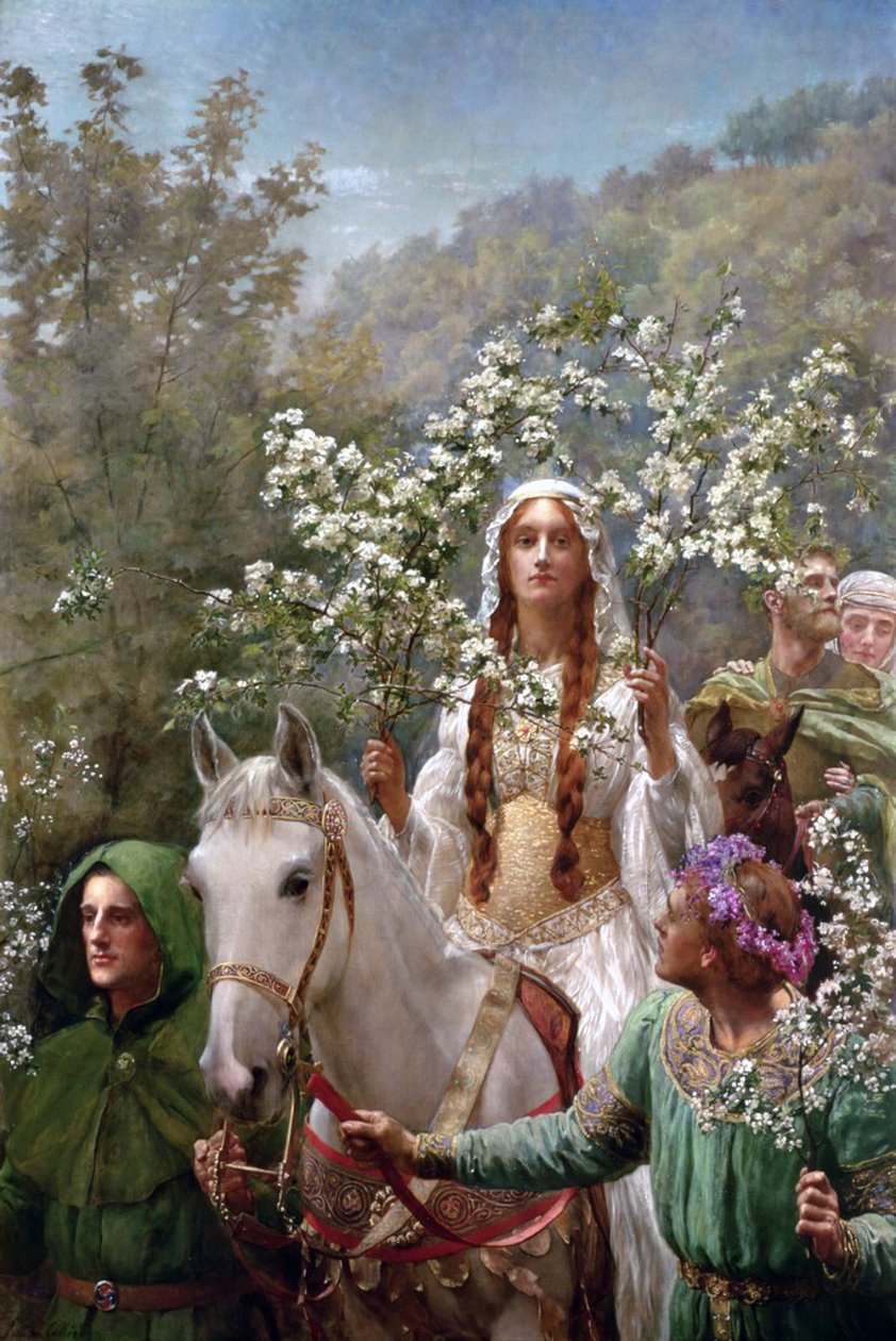Queen Guineveres Maying av John Collier