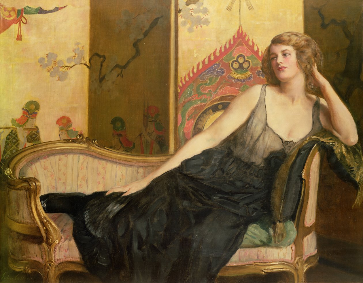 Liggande kvinna av John Collier