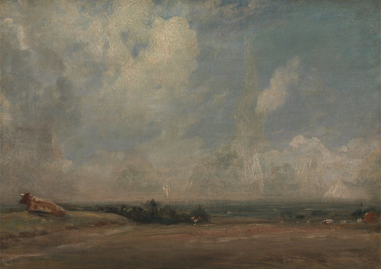 En vy från Hampstead Heath av John Constable