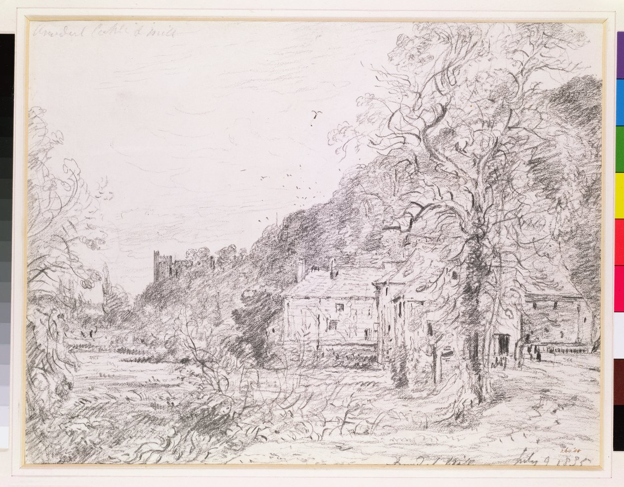 Arundels bruk och slott, 1835 (ritning) av John Constable