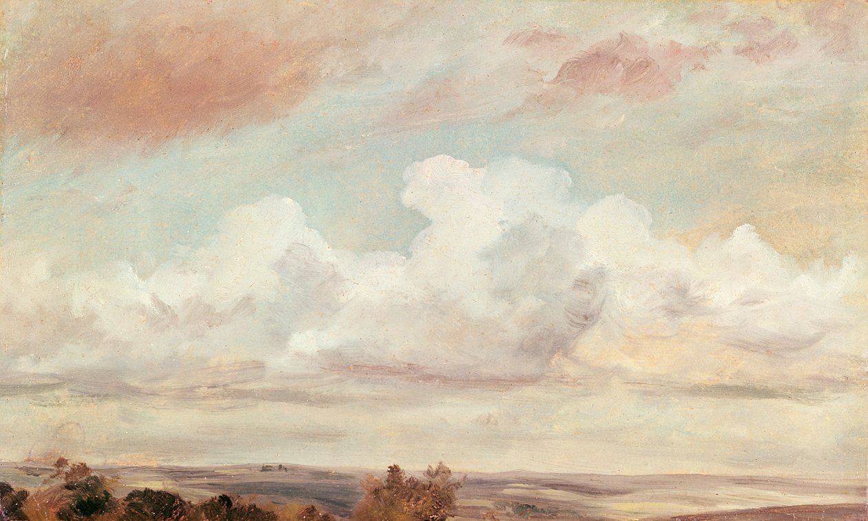 Cumulusmoln över ett landskap, 1822 av John Constable
