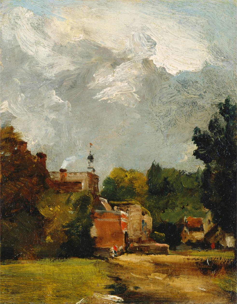 East Bergholt Church av John Constable