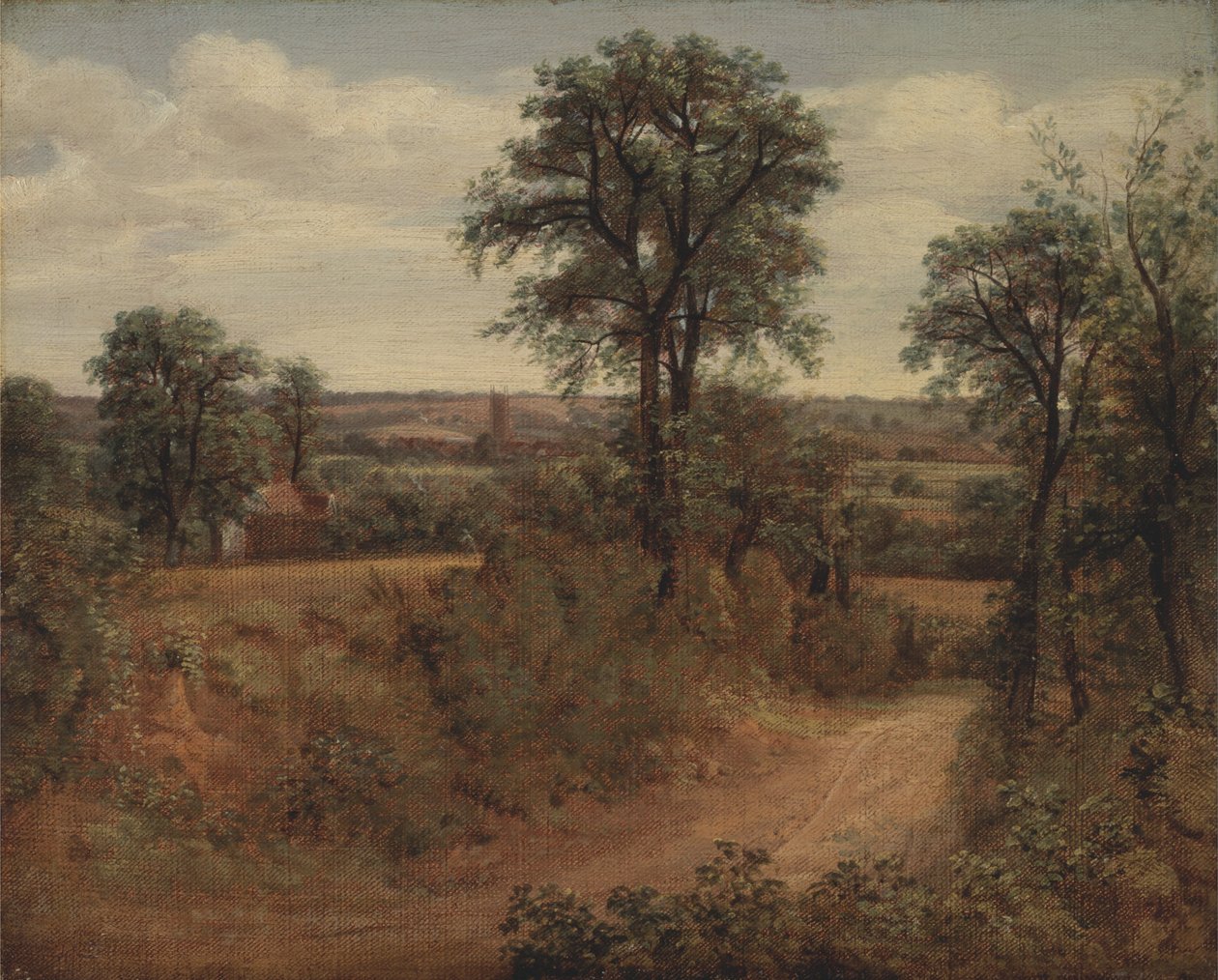 Lane near Dedham av John Constable