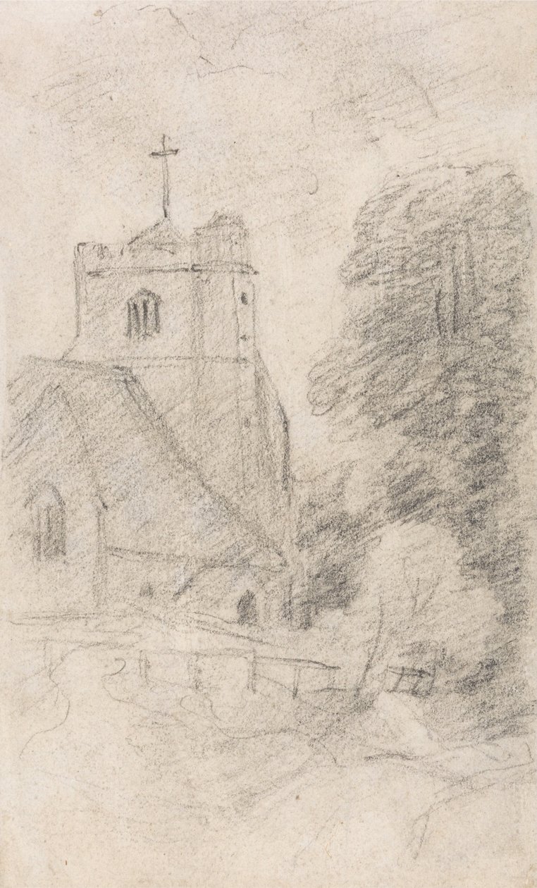 Leatherhead Church, Near Epsom, from the Northeast av John Constable