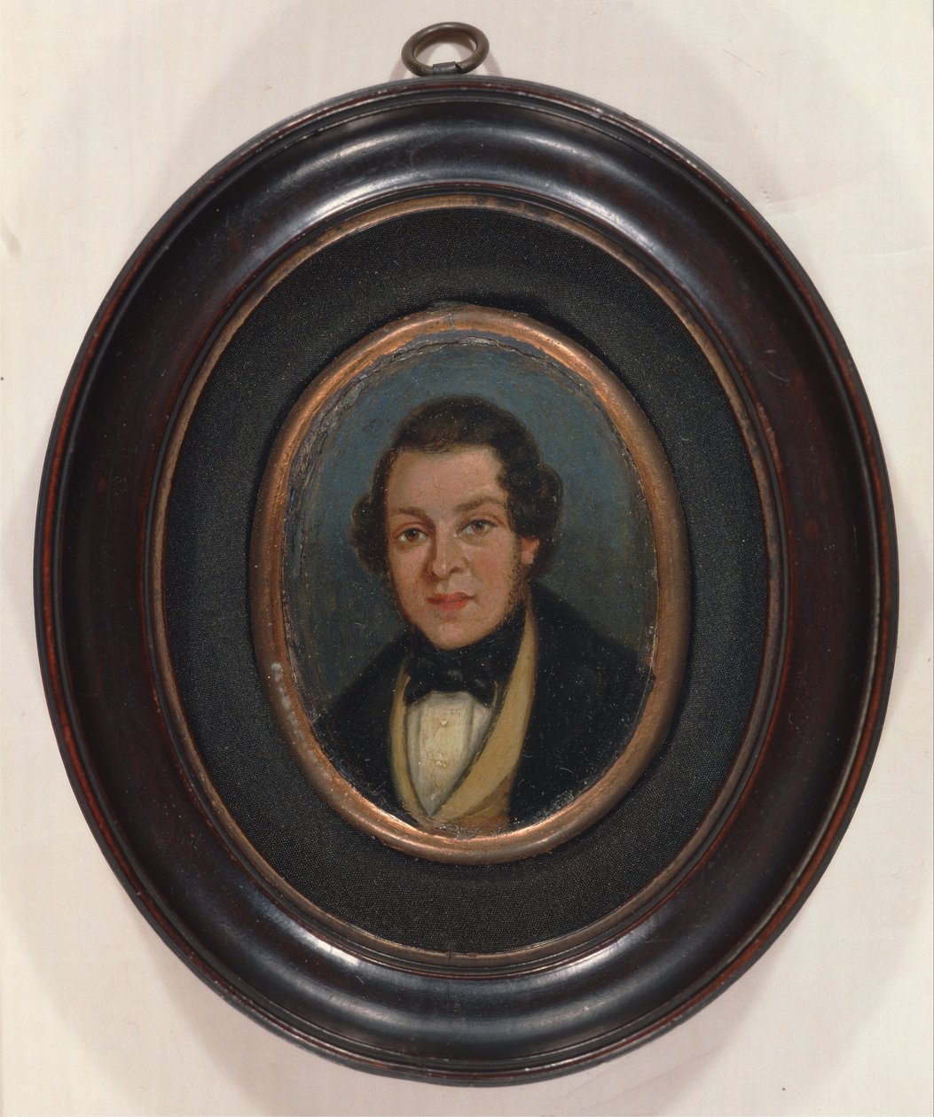 Miniature- Portrait of Abram Constable, brother of the artist av John Constable