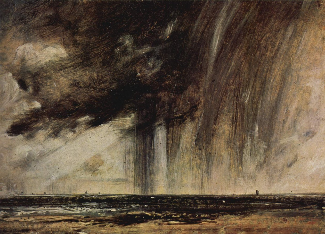 Seascape Study with Rain Cloud av John Constable