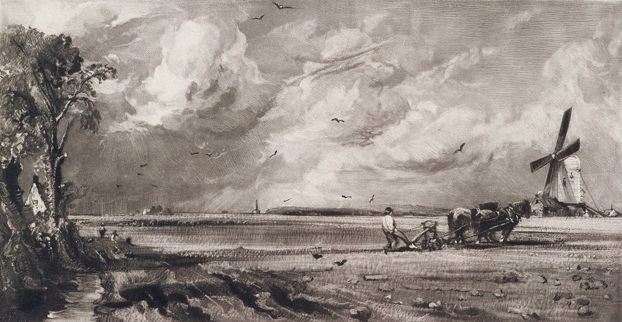 Spring, graverad av David Lucas (1802-81) c.1829-30 (mezzotint) av John Constable