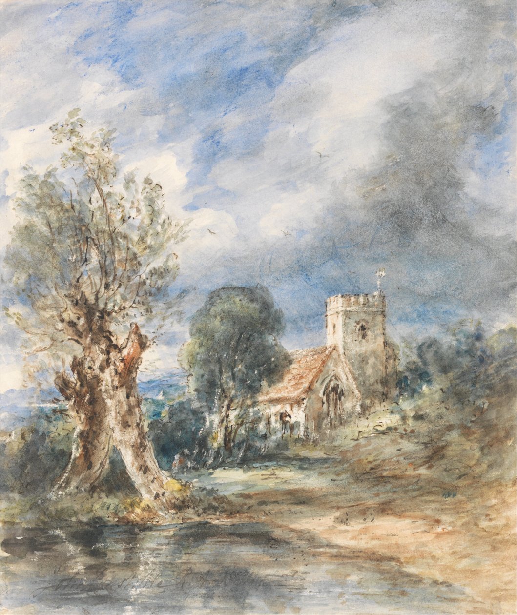 Stoke Poges kyrka av John Constable