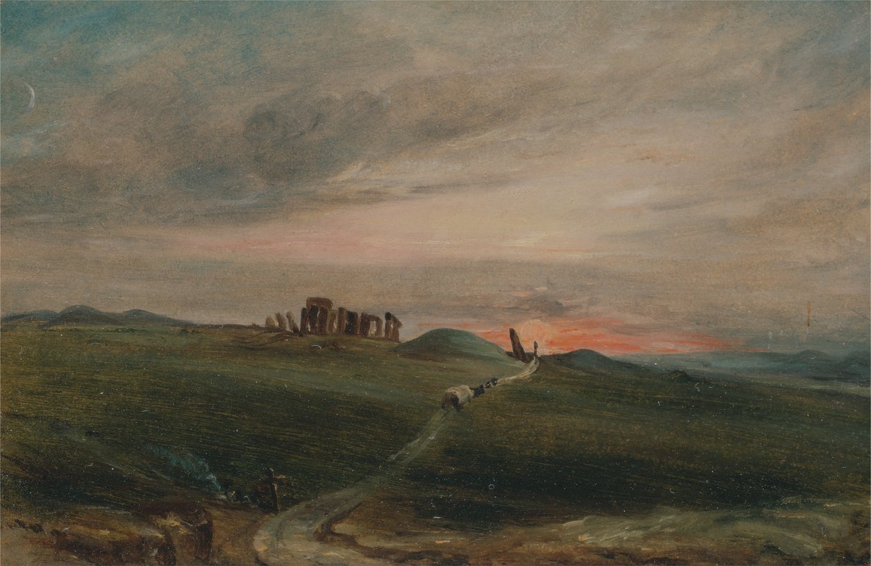 Stonehenge at Sunset av John Constable