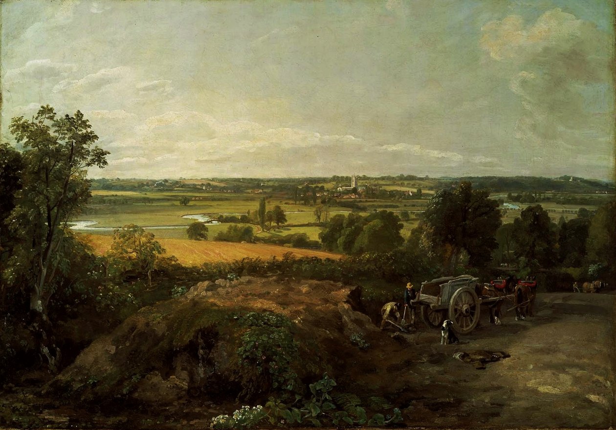 Stour Valley and Dedham Church av John Constable