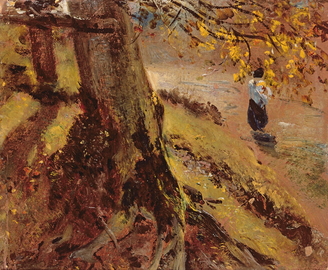 Studie av trädstammar av John Constable