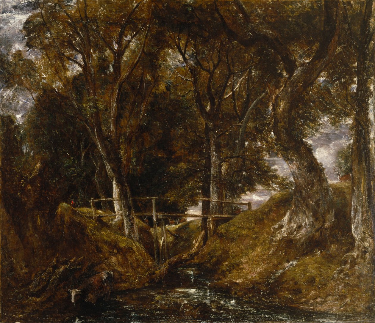 The Dell at Helmingham Park av John Constable