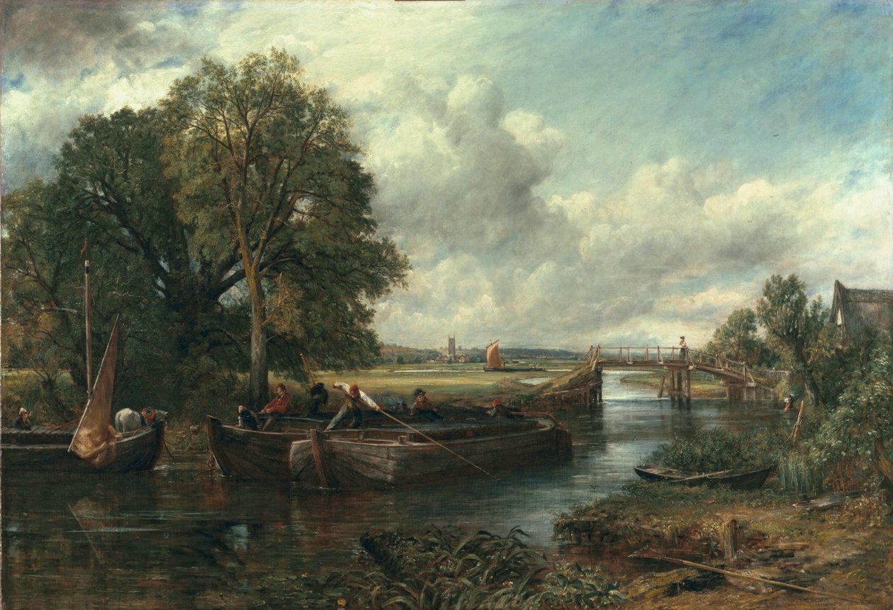 Utsikt över Stour nära Dedham, 1822 av John Constable