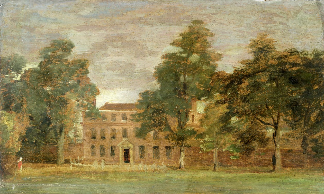 West Lodge, East Bergholt (olja på papper på panel) av John Constable