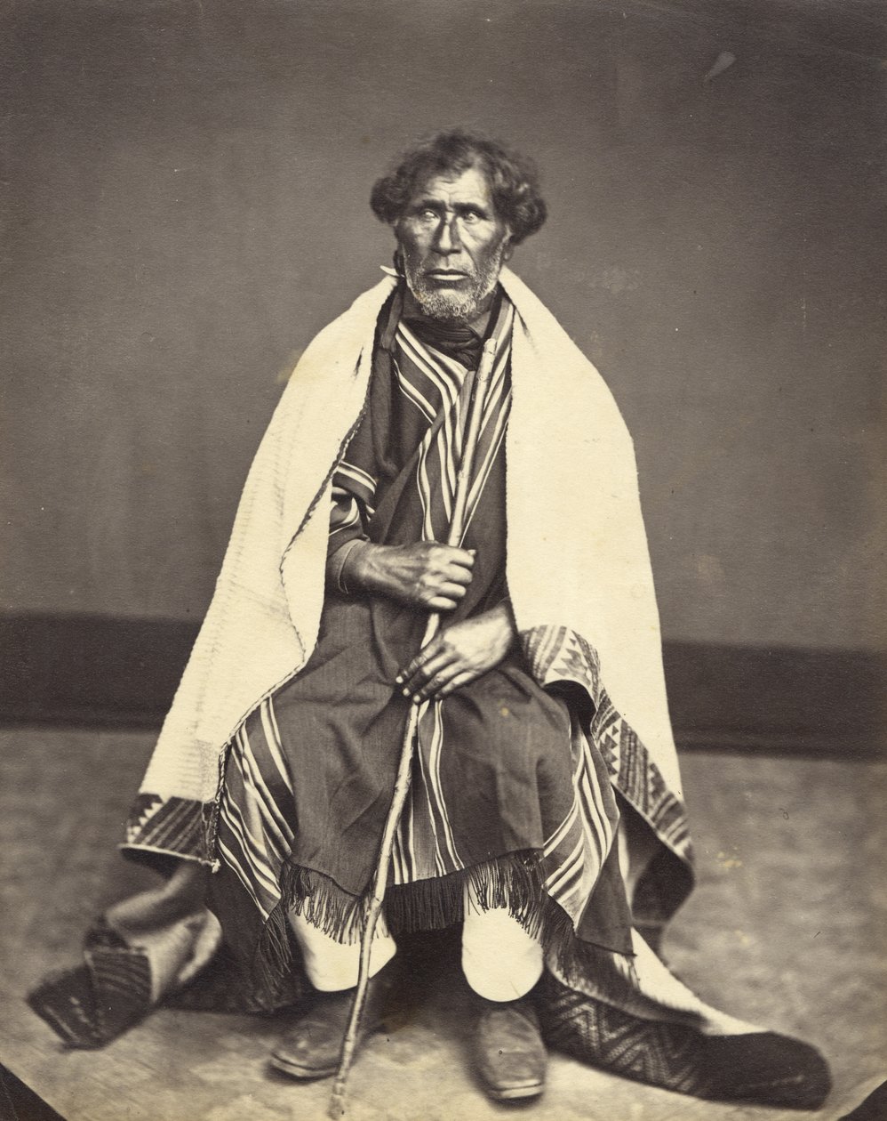 Kungen av Tairoa, ca 1860 (albumenprint) av John Nicol Crombie