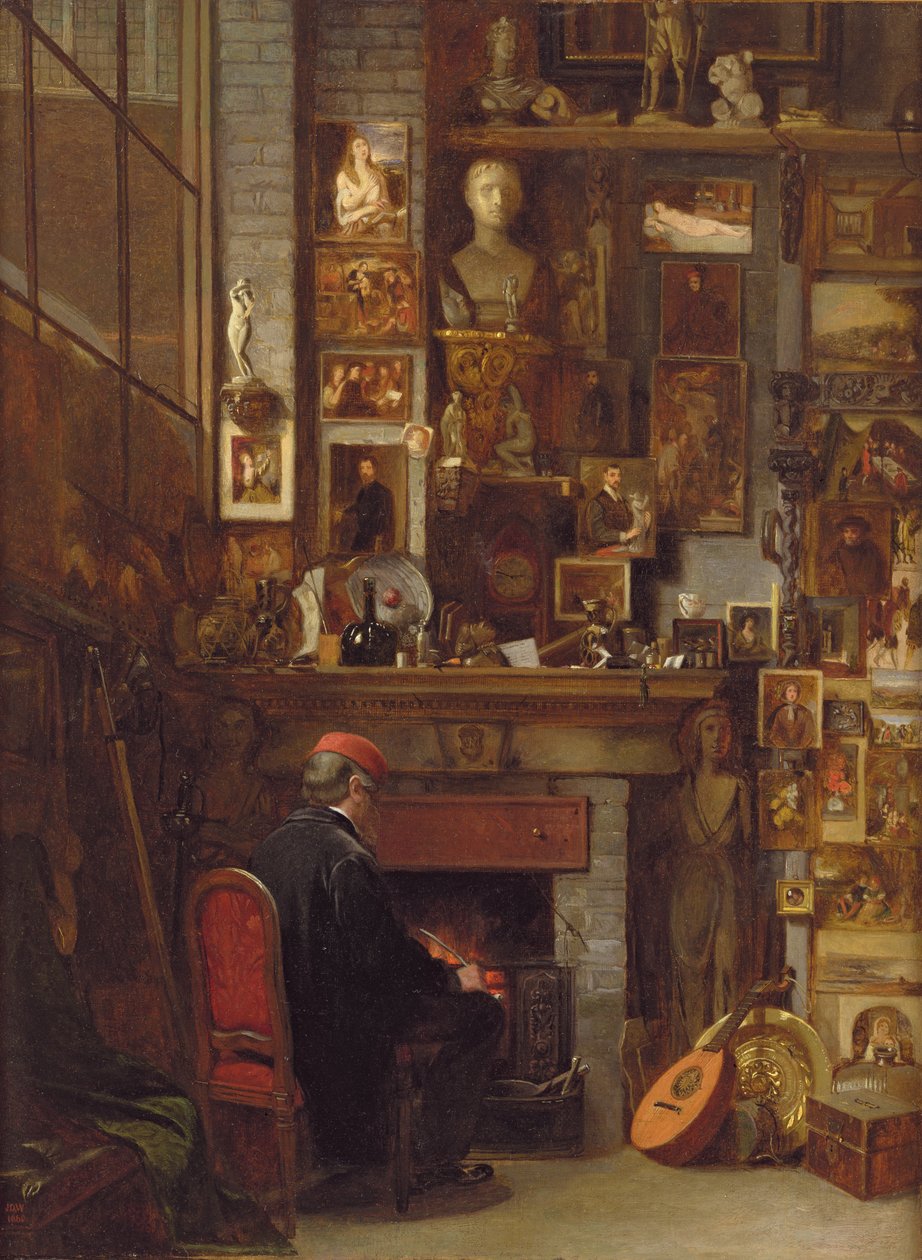 Vid studiobranden, 1860 av John Dawson Watson