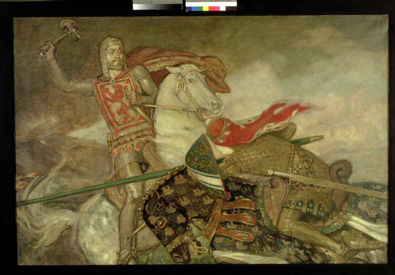Bruce och de Bohun, ca 1913-14 av John Duncan